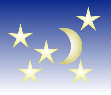 Moon and Stars 